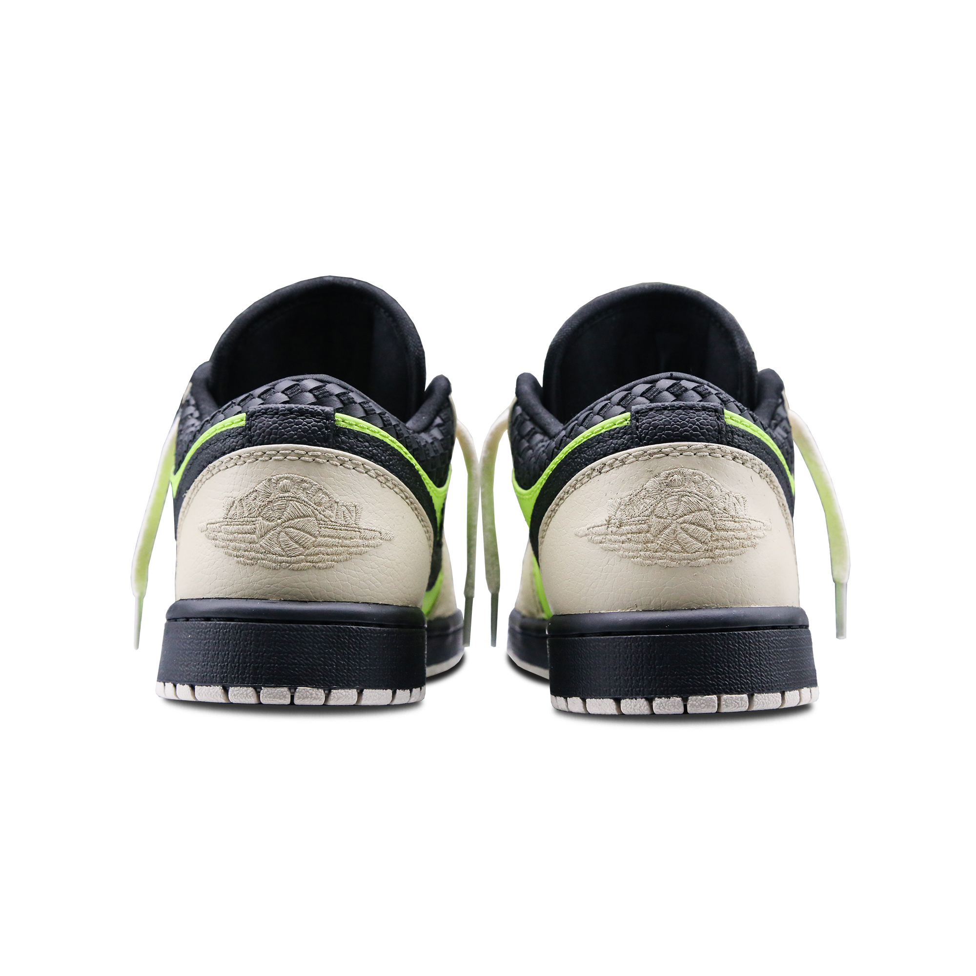 Jordan Air Jordan 1 Low ‘Bright Cactus’ Low top Vintage Basketball Shoes Women’s Beige Black Green