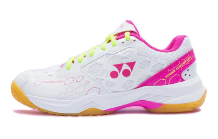 YONEX Comfortable Round Toe Cushioning Slip Resistant Low top Badminton Shoes Unisex Pink