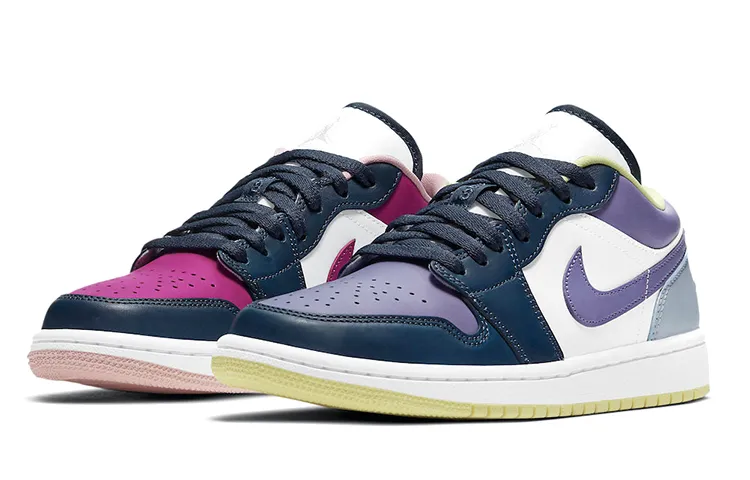Air Jordan 1 Low Se 'Mismatched Purple Magenta' Women's