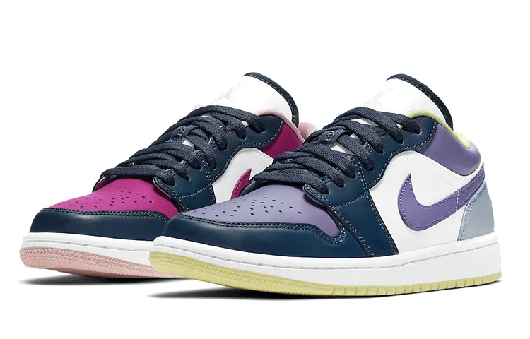 Air Jordan 1 Low Se 'Mismatched Purple Magenta' Women's