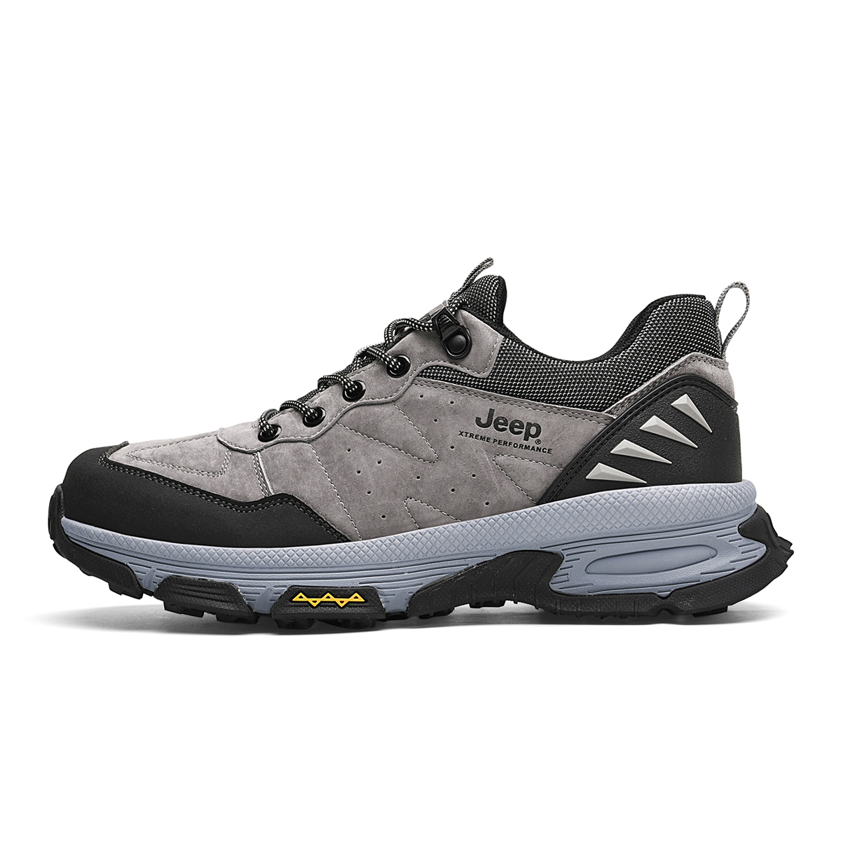 Jeep Textile, Synthetic Leather Casual Low top Outdoor Shoes Men’s Gray