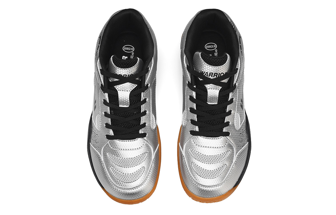Warrior Wrapping, Wear Resistant And Non Slip Low top Badminton Shoes Men’s Silver Black