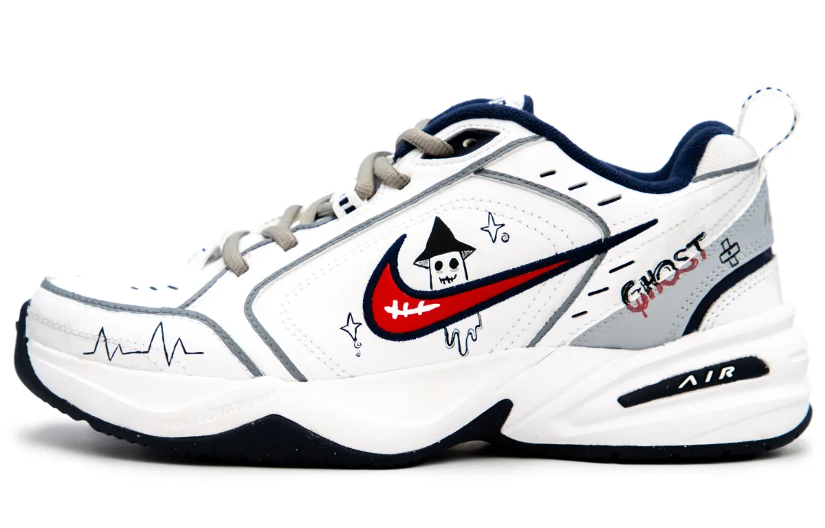 Nike Air Monarch 4 Chunky Sneakers Unisex Low-top White/Gray