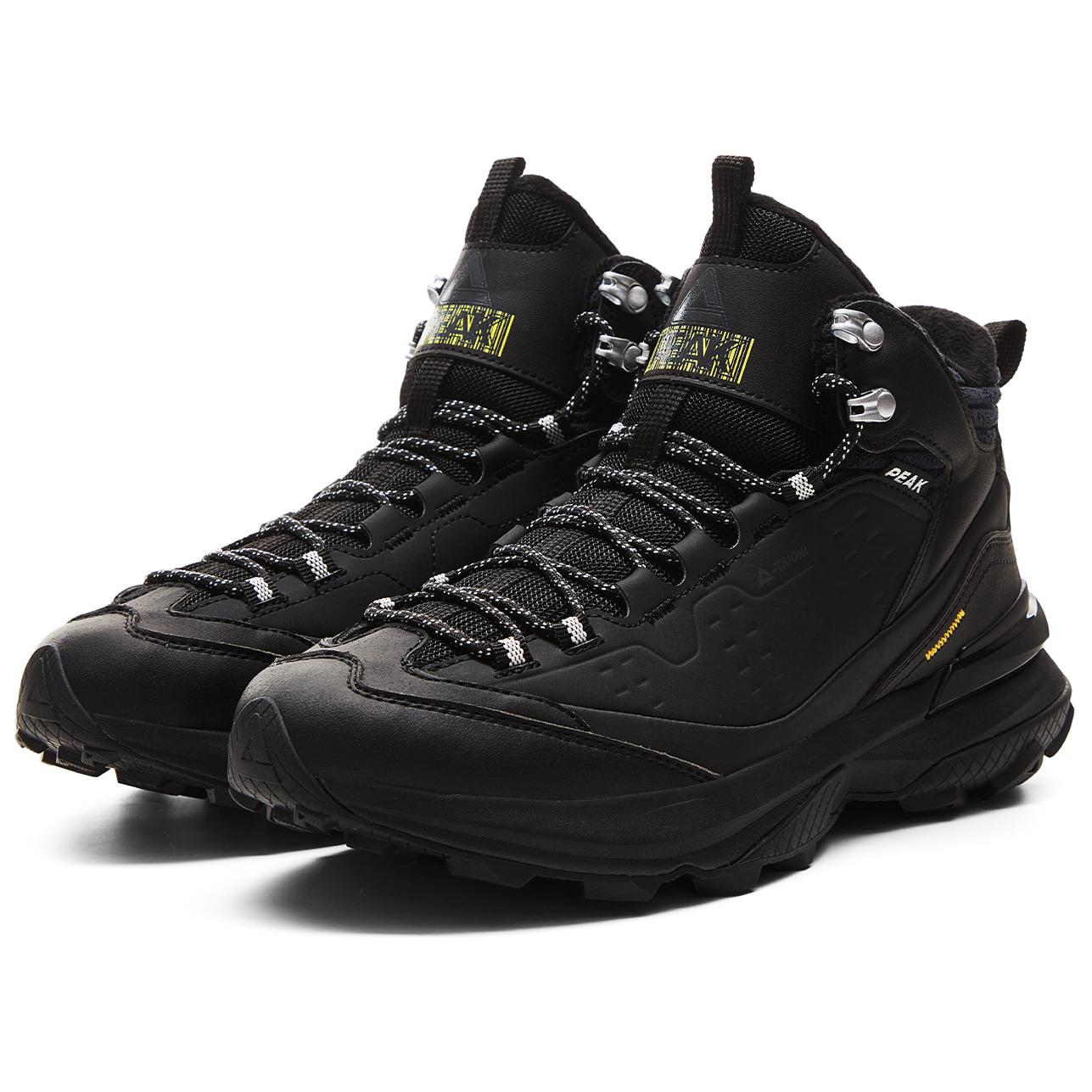 PEAK Cushioning Abrasion Resistant Rebound High top Mountaineering Shoes Men’s Black