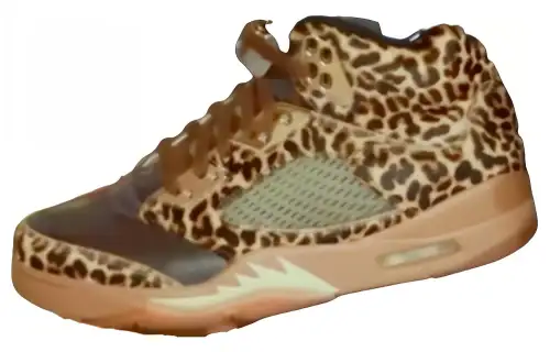 Jordan Air Jordan 5 Comfortable Round Toe Abrasion Resistant Breathable Mid top Basketball Shoes Men's Brown