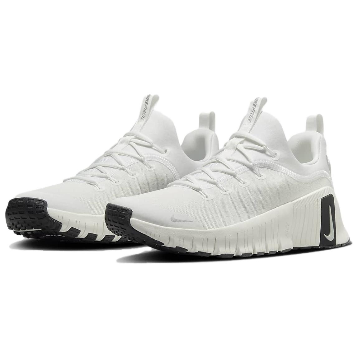 Nike Free Metcon 6 Premium Summit White Sail Black Metallic Silver Women’s