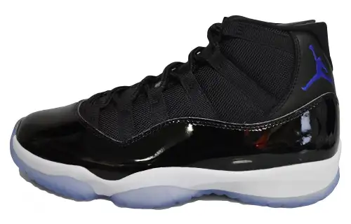 Jordan Air Jordan 11 Retro Space Jam (2000) PU non-slip wear-resistant high-top retro basketball shoes men's black and white