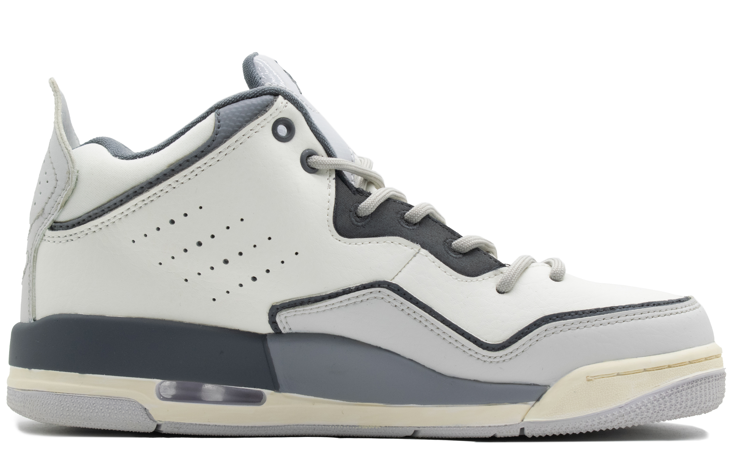 Jordan Courtside 23 Route WS Mid top Vintage Basketball Shoes Men’s Light Gray