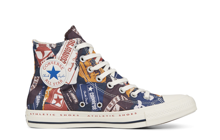 Кеды Converse Chuck Taylor All Star Bold Branding High Top (разноцветные) — фото 2