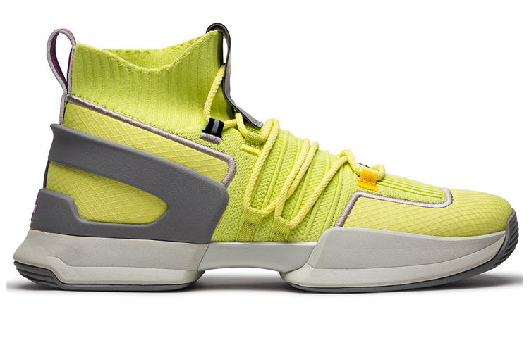 EQLZ EQUALIZER Zero Cell Breathable Coverage Support Balance Mid top Basketball Shoes Unisex Lime Green