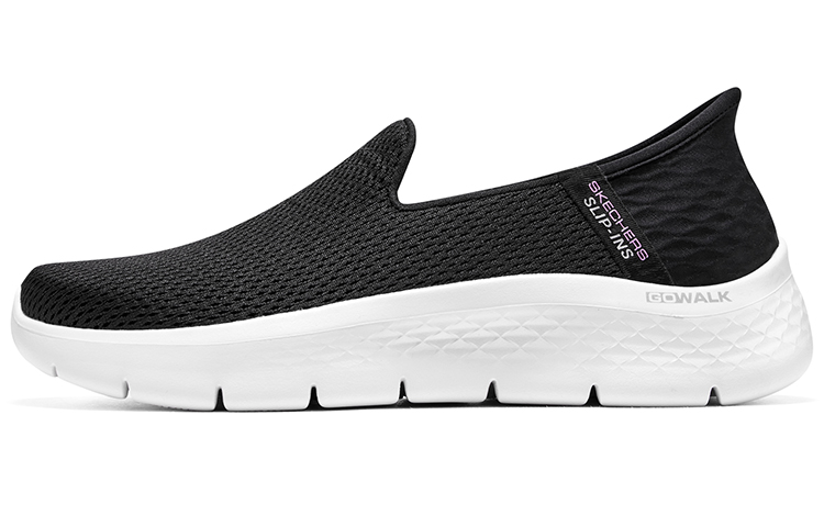 Женские кроссовки Skechers Slip ins (черно-белые)