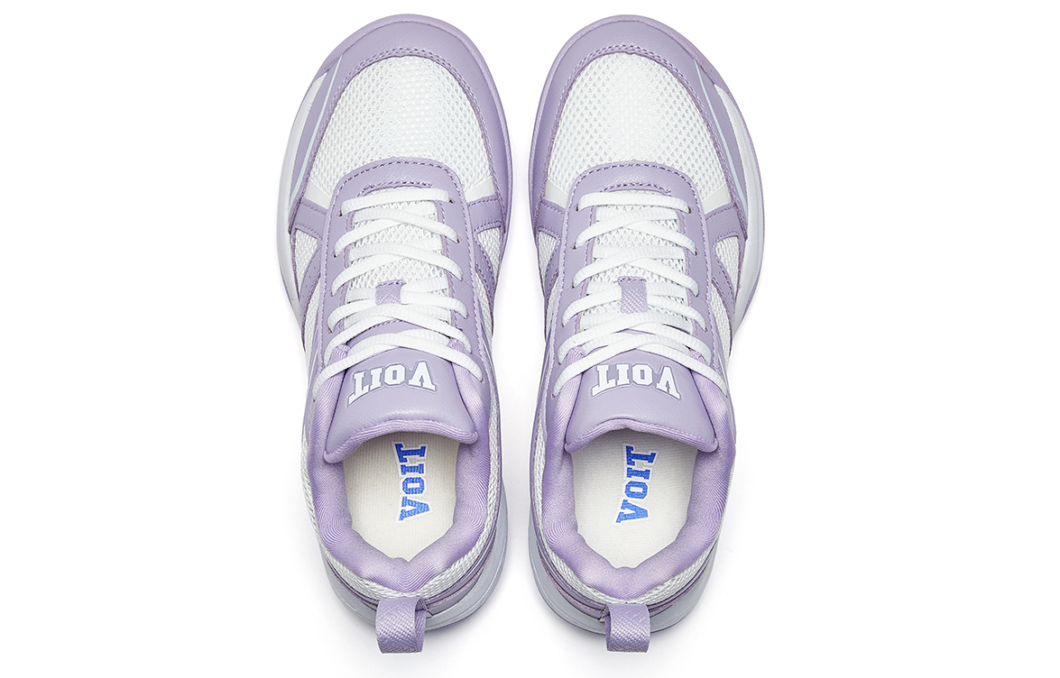 VOIT Coverage Lightweight Rebound Low top Badminton Shoes Women’s Purple White