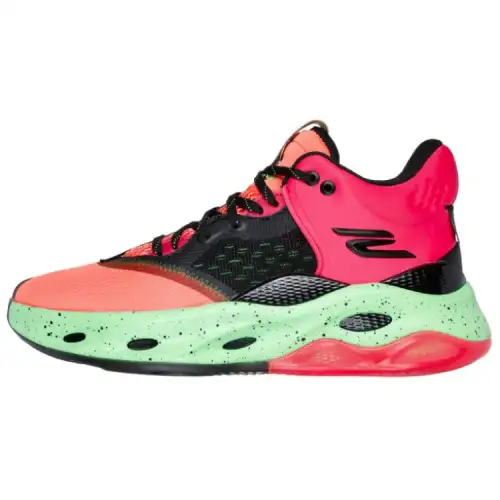 Skechers SKX Float Mid Abrasion Resistant Breathable High top Basketball Shoes Men's Red Green