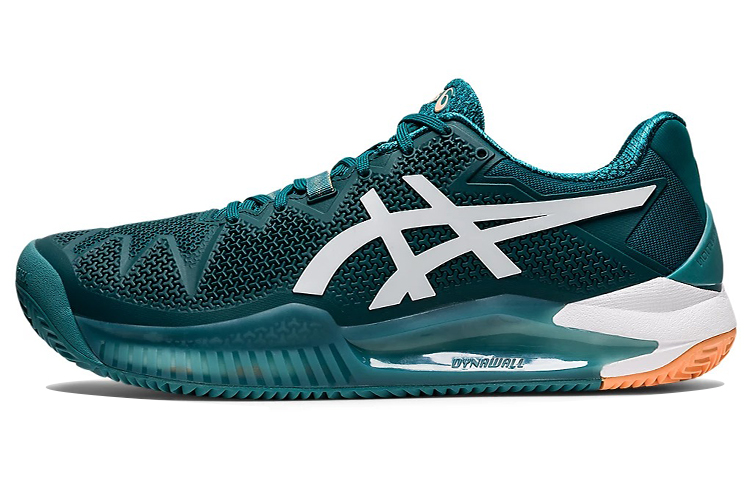 Asics Gel Resolution 8 Clay Low top Tennis Shoes Men's Jasper White