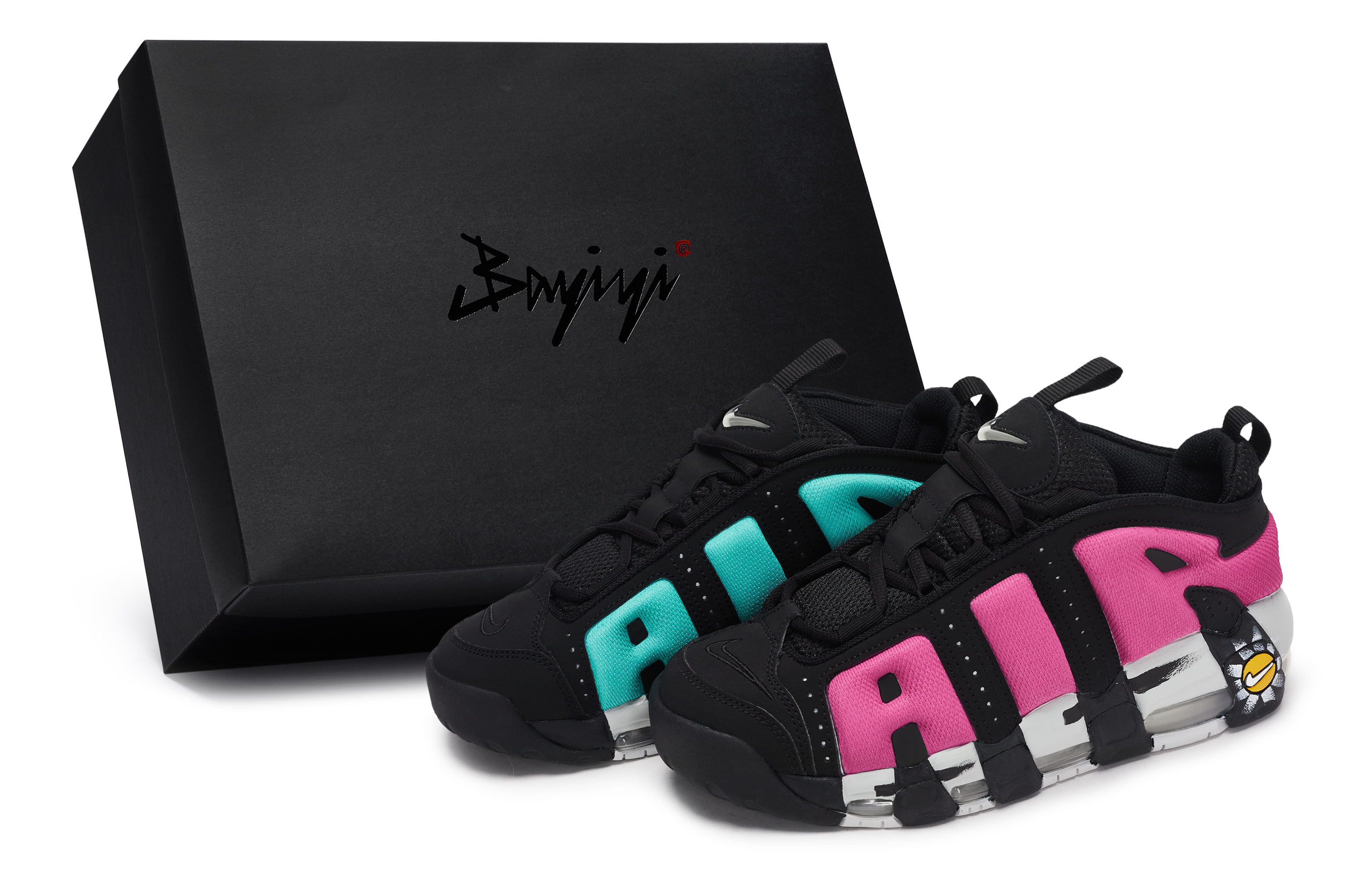 Nike Air More Uptempo LOW 811 Manufacturing, Daisy, Special Shoe Box Slip Resistant Abrasion Resistant Low top