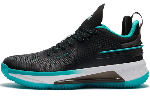 PEAK Taichi, Cold Front Fabric Low top Performance Basketball Shoes Men's Black Blue