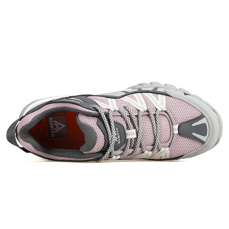 HUMTTO Height Increasing Low top Hiking Shoes Women’s Gray Pink Purple