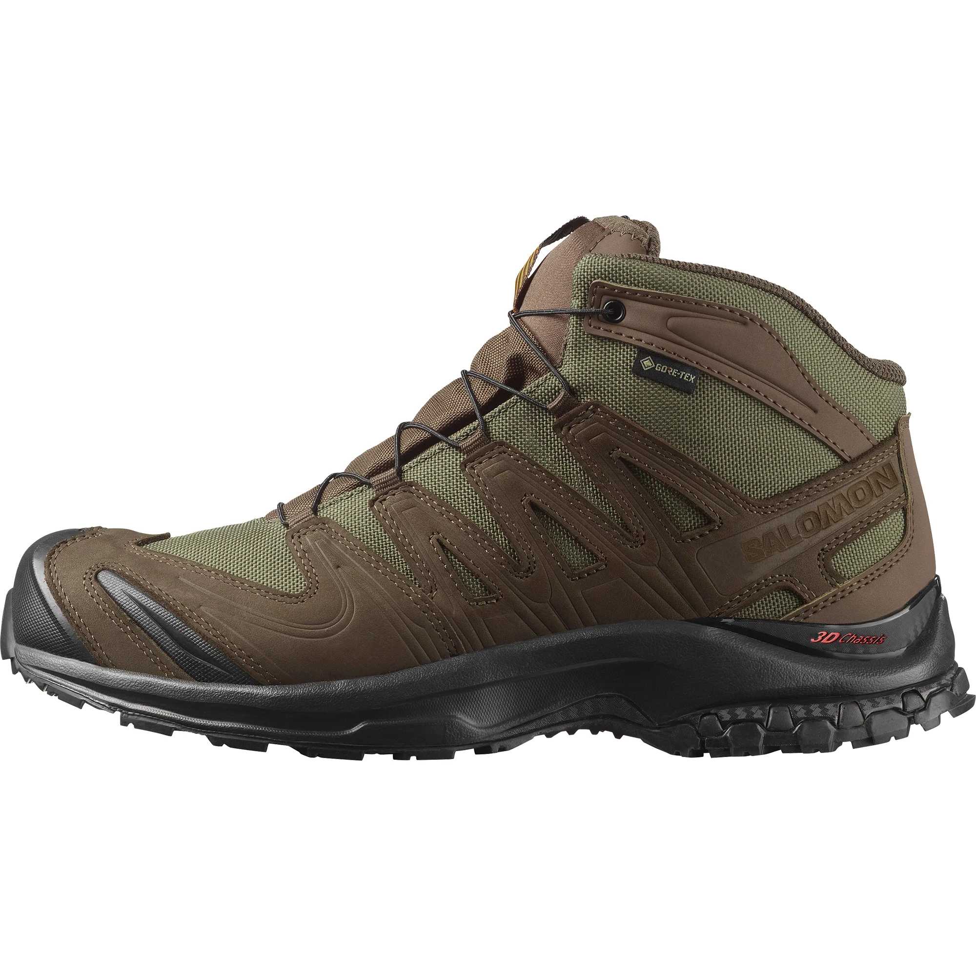 SALOMON XA Textile, Leather Cushioning Abrasion Resistant Waterproof And Breathable Mid top Mountaineering Hiking Shoes