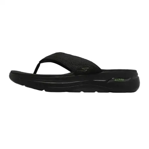 Skechers Go Walk Arch Fit Flip Flops Men's Black