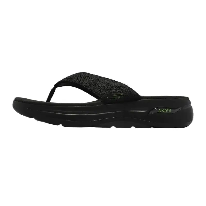 Skechers Go Walk Arch Fit Flip Flops Men's Black