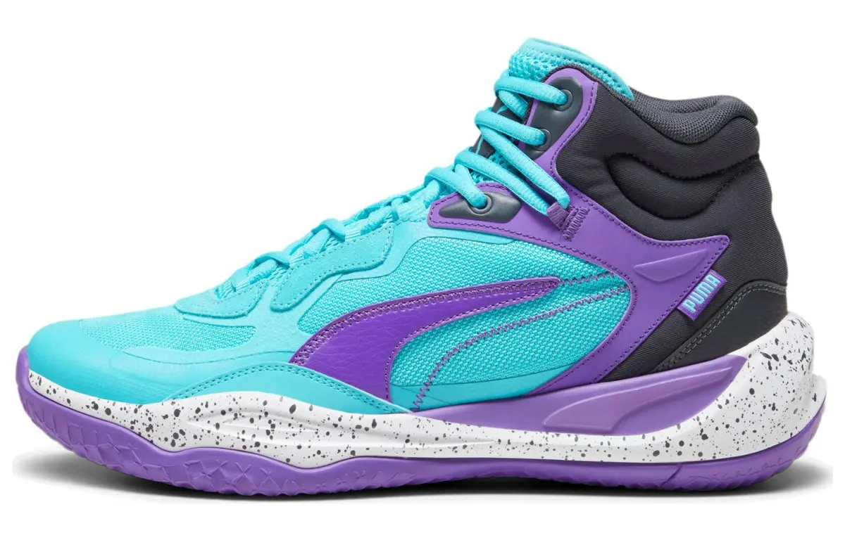 PUMA Playmaker Pro Mid 'Purple Glimmer Bright Aqua'