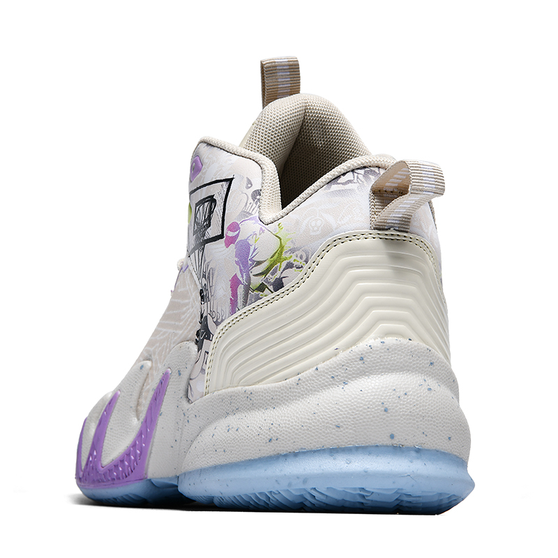 GQWE Slip Resistant Abrasion Resistant Cushioning High top Basketball Shoes Unisex
