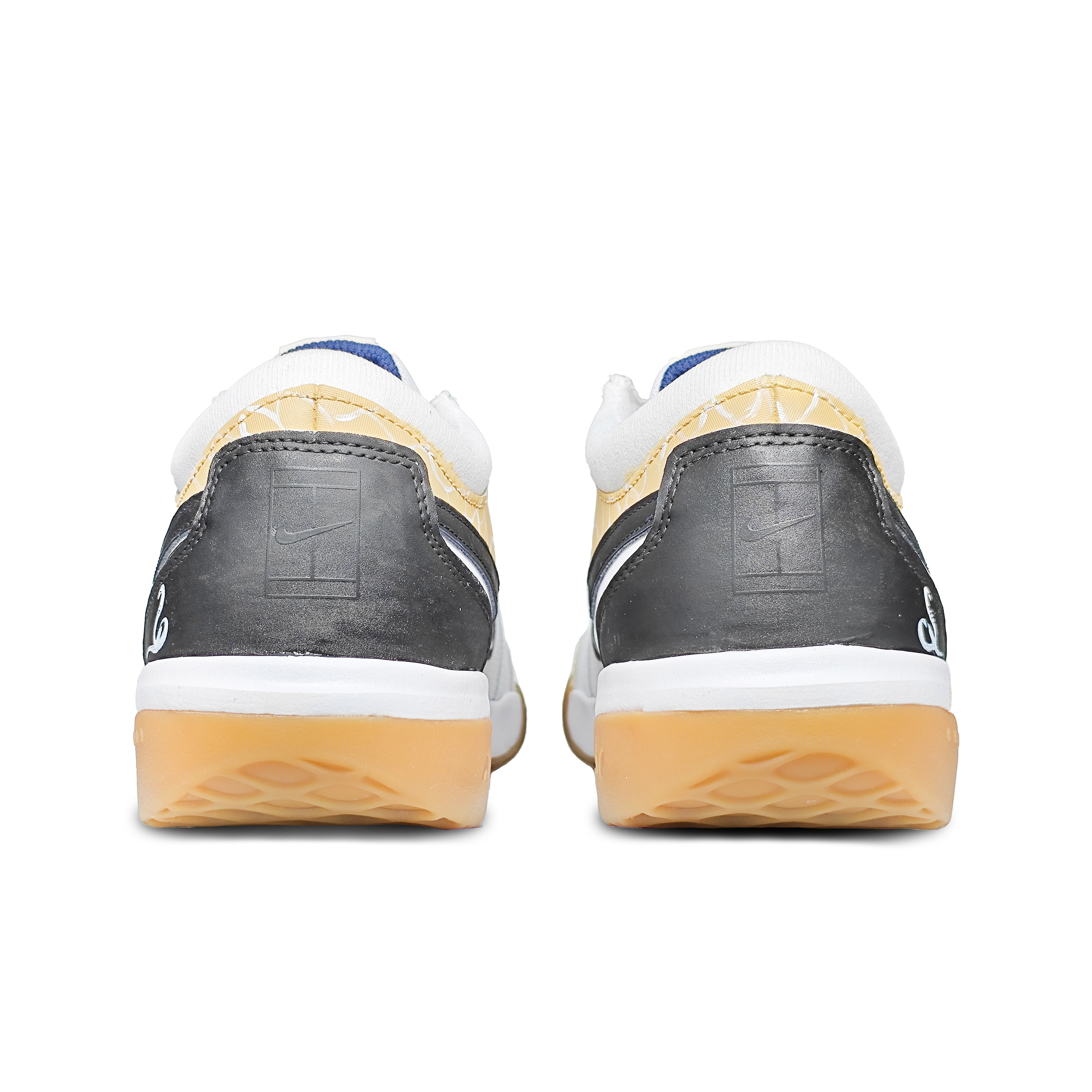 Nike Court Lite 3 Slip Resistant Abrasion Resistant Low top Tennis Shoes Men’s White Yellow