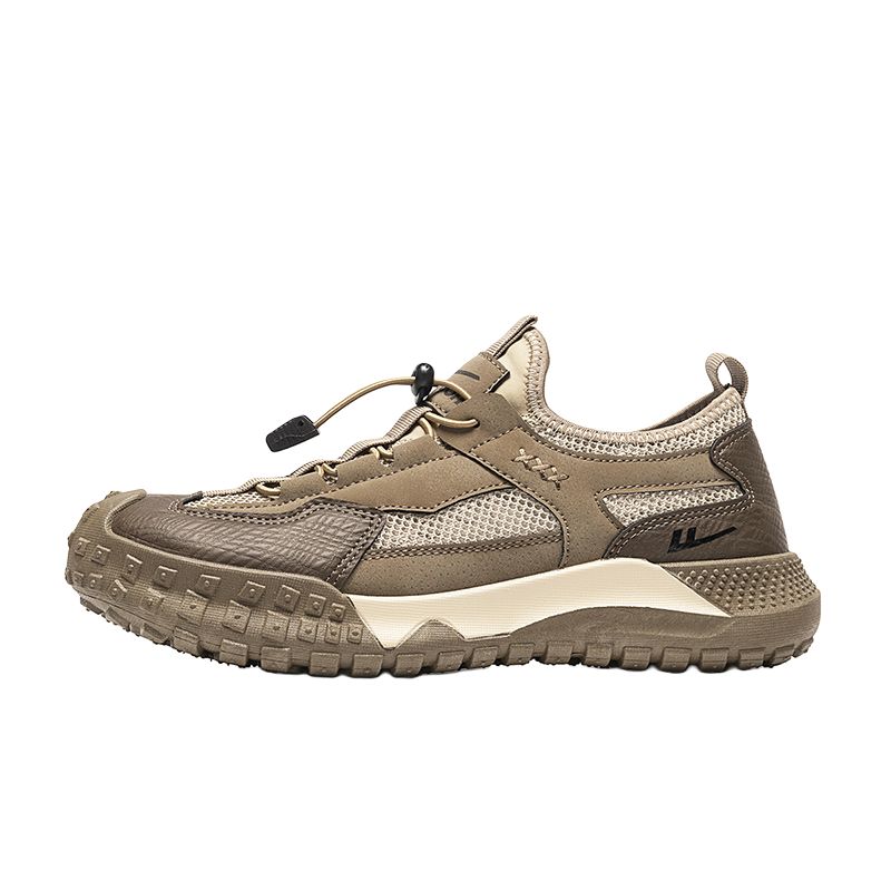 Warrior Breathable Lightweight Grip Breathable Lightweight Grip Low top Hiking Shoes Men’s Dark Khaki Brown Light Khaki