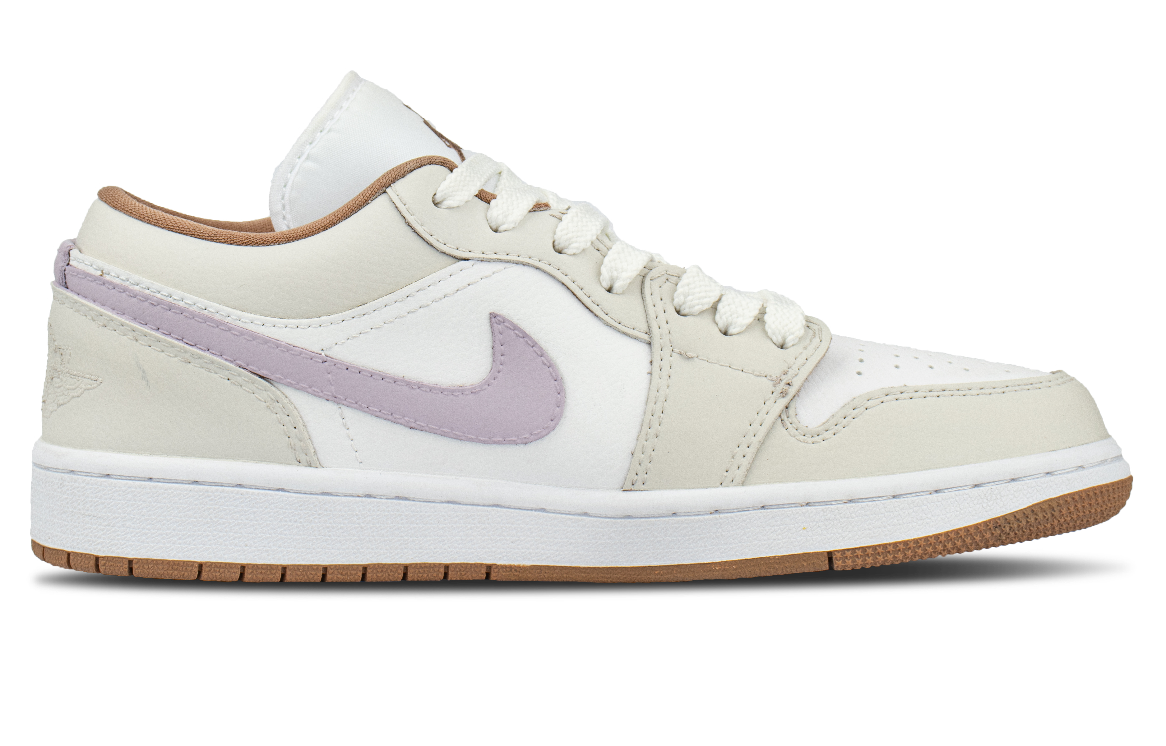 Jordan Air Jordan 1 Cushioning Low top Vintage Basketball Shoes Unisex Beige