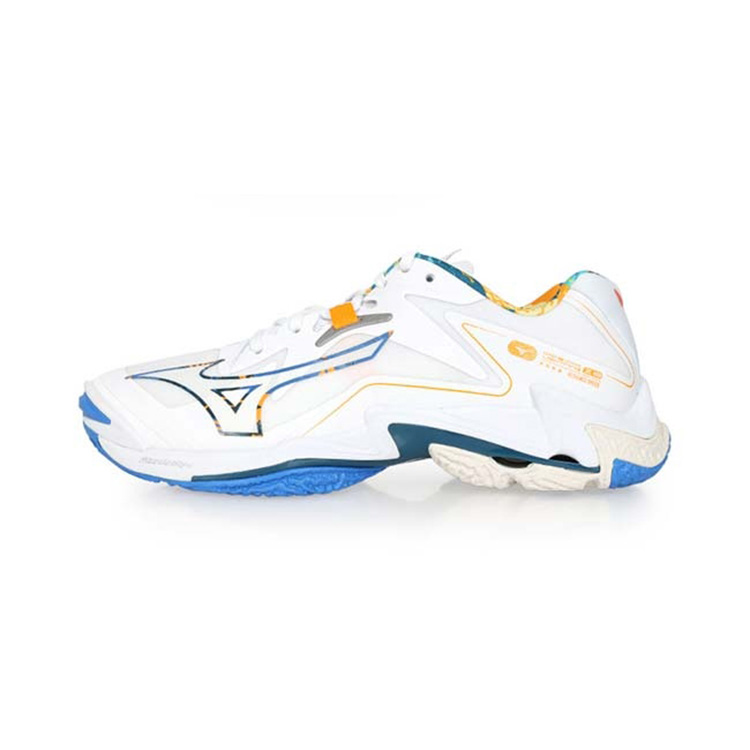 Кроссовки Mizuno Mizuno Wave Lightning Z8 (бело-сине-оранжевые)