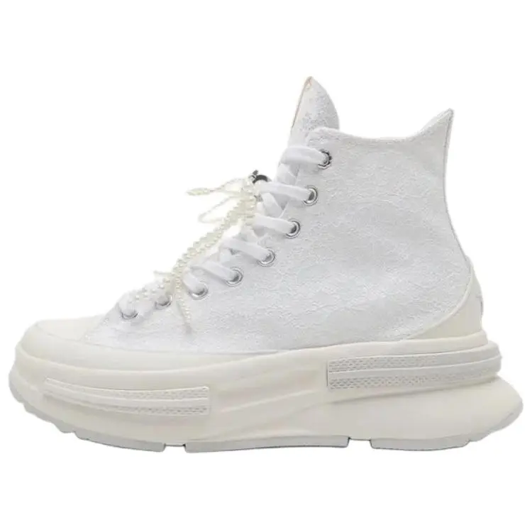 Converse Run Star Legacy Soft And Comfortable High top Canvas Shoes Women's White