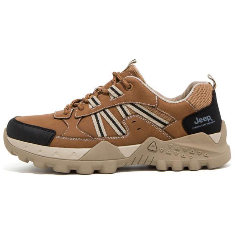 Jeep Abrasion Resistant Low top Hiking Shoes Men’s Light Brown