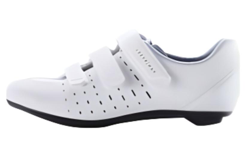 DECATHLON OVBAP ROAD100 Abrasion Resistant Breathable Low top Cycling Shoes Unisex White
