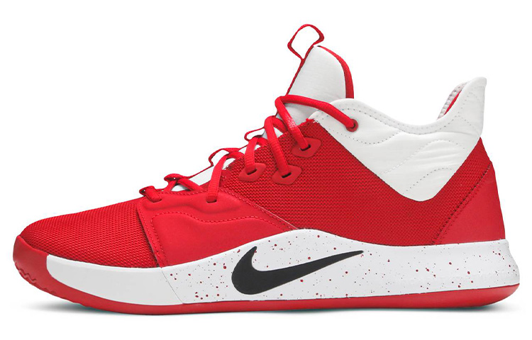 Nike PG 3 TB Pickled Pepper 3 Paul George Actual Basketball Shoes Red and White
