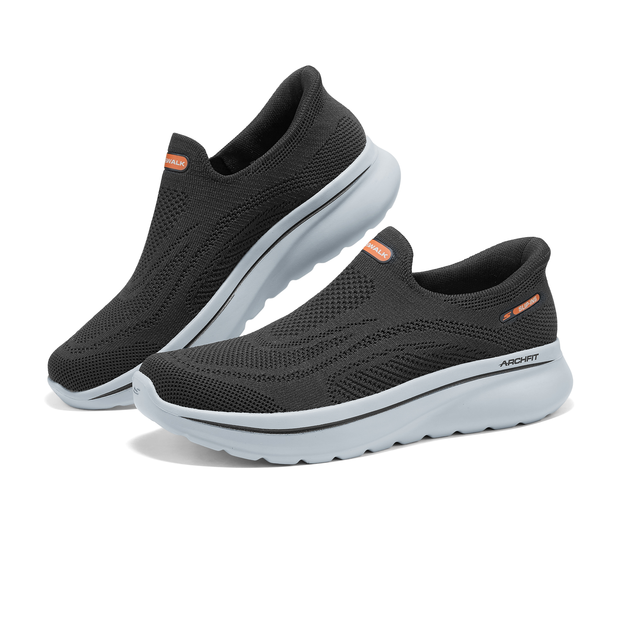 Skechers MEN’S GO WALK Low top Walking Shoes Men’s Black