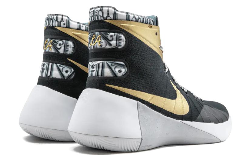 Баскетбольные кроссовки Nike Hyperdunk 2015 (черно-золотые) — Чёрныйзолотой — фото 5