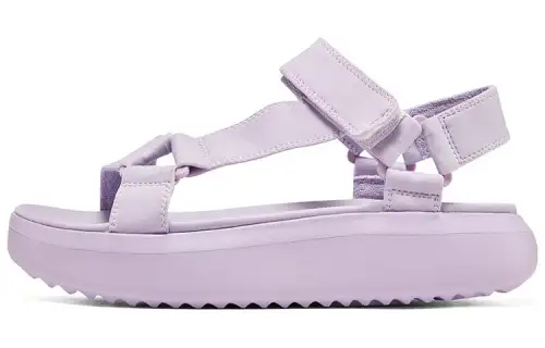 Skechers Bobs Platform Shoes Slip Resistant Abrasion Resistant Sports Sandals Women's Purple