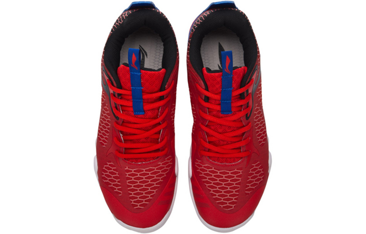 Li Ning Rubber Cushioning Slip Resistant Cushioning Slip Resistant Low top Badminton Shoes Unisex Bright Neon