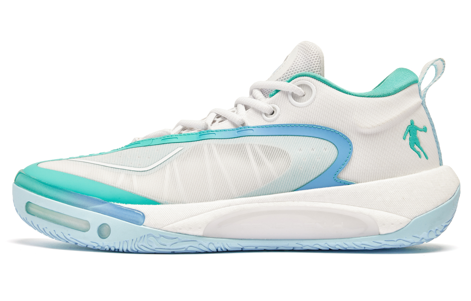 QIAODAN Wind Blade 4 PRO Low top Basketball Shoes Men’s White Blue