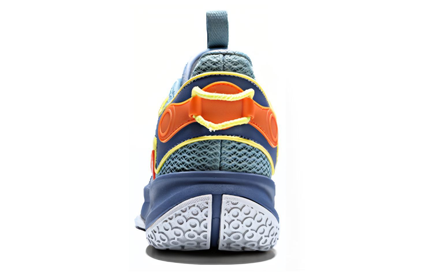 PEAK Cushioning Slip Resistant Abrasion Resistant Balance Low top Basketball Shoes Men’s Gray Blue
