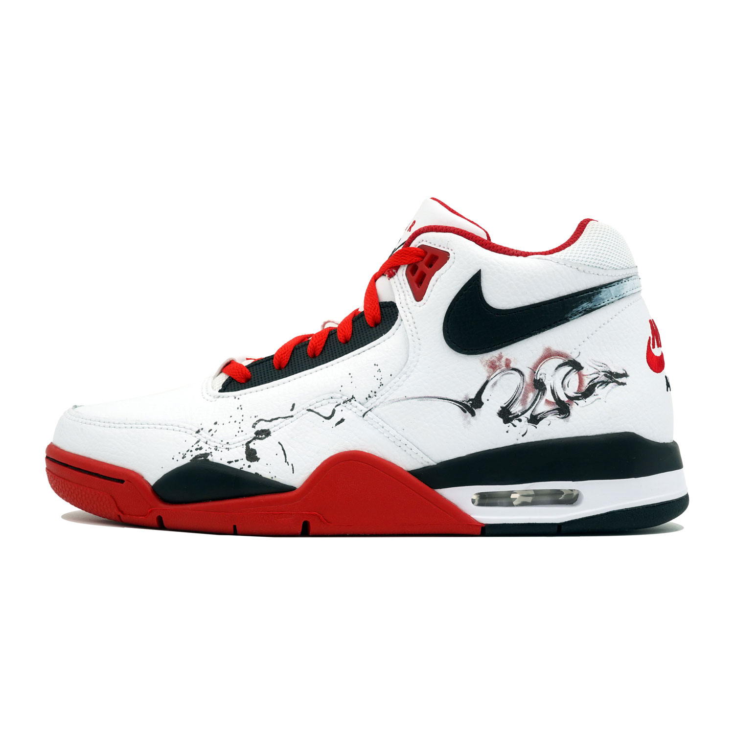 Nike Flight Legacy Wishing You Prosperity And Prosperity Shopping Bag Mid top Vintage Basketball Shoes Unisex