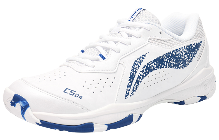 Li Ning Rubber Slip Resistant, Abrasion Resistant, Breathable Low top Badminton Shoes Unisex Blue
