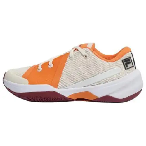 FILA Fire Ace T7 Breathable Low top Tennis Shoes Unisex White Orange