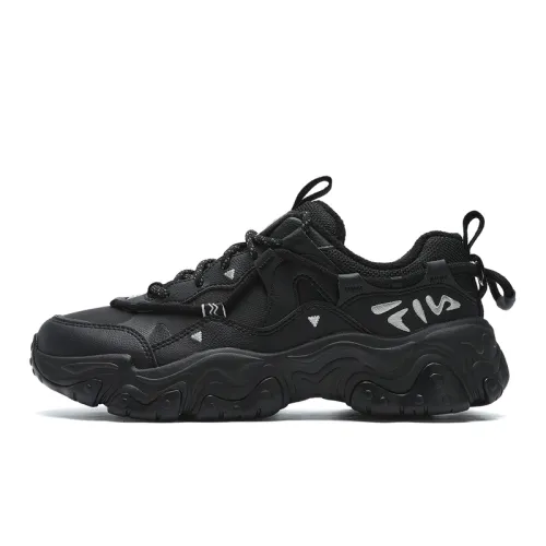 FILA Cat Paw 5 Breathable Low top Chunky Sneakers Women's Black