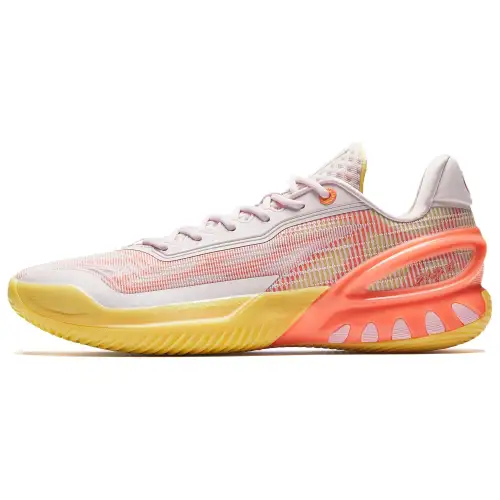 Anta Anta Instant 3 Peach A-SHOCK PRO LTR liquid rubber professional practical boost start low-top front fork carbon plate basketball shoes men's pink orange