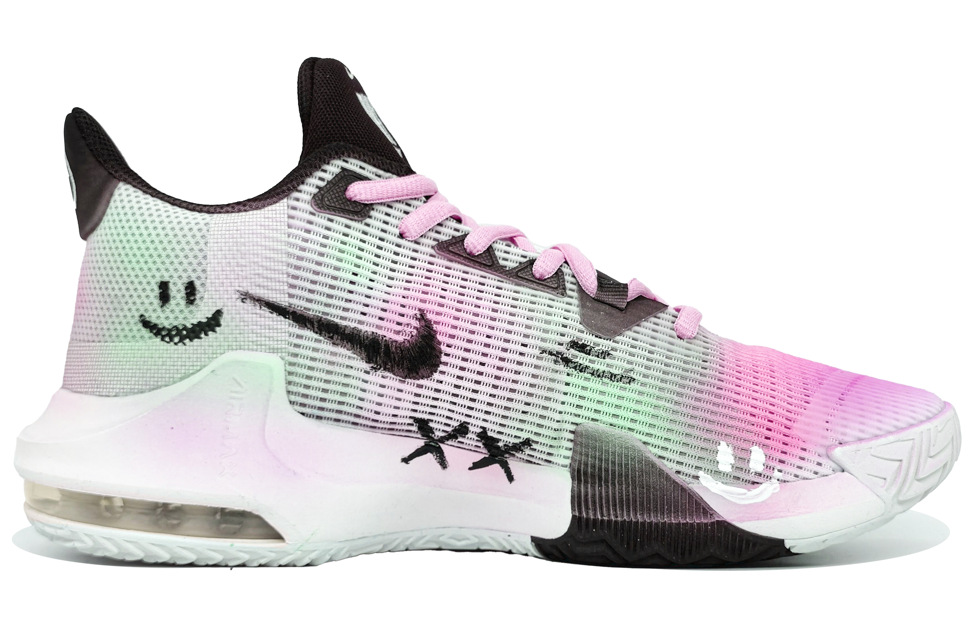 Nike Air Max Impact 3 Slip Resistant Abrasion Resistant Low top Basketball Shoes Men’s Pink Cyan