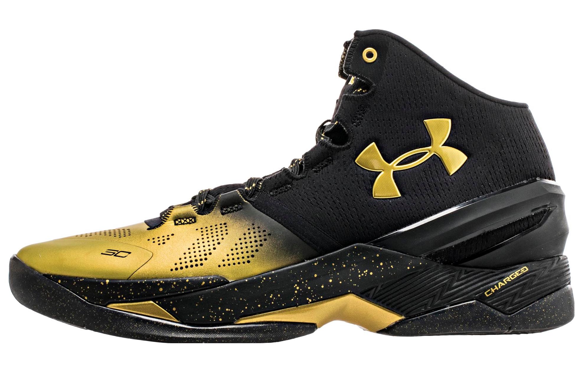 Мужские кроссовки Under Armour Curry 2 (черно-белые) — фото 2