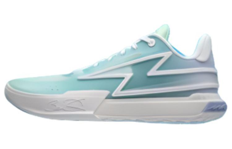 Li Ning Son Of Flash Aurora Cushioning, Wear Resistant Low top Basketball Shoes Men's Green Purple