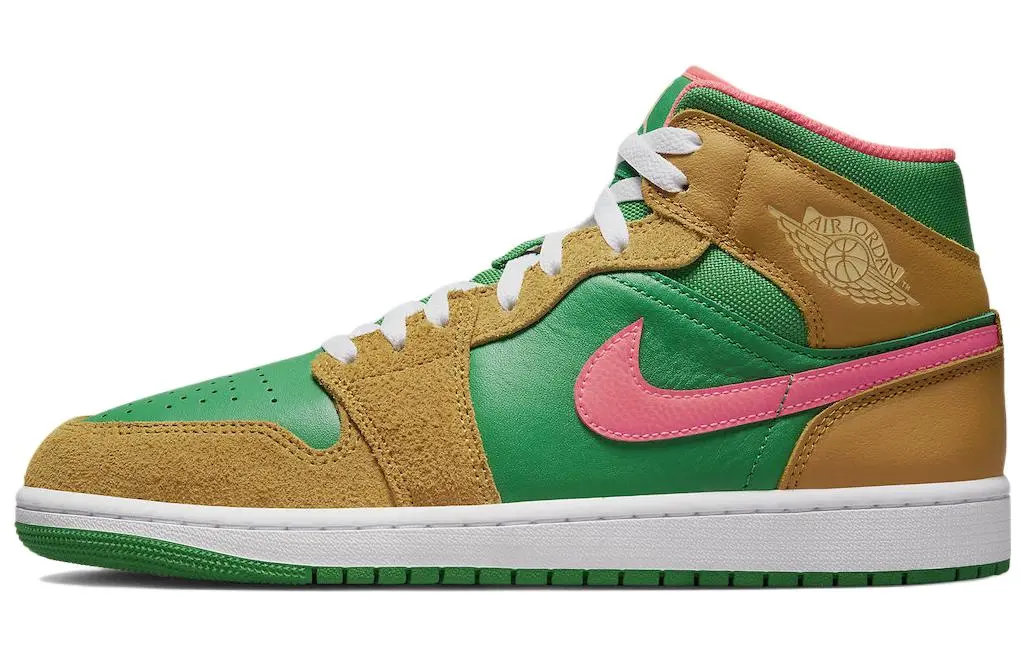 Jordan 1 Mid SE Wheat Watermelon
