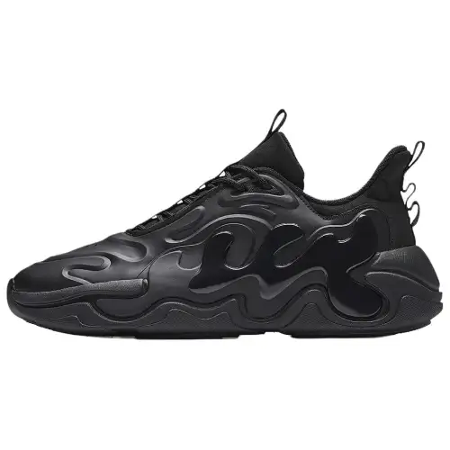 Anta Life Collection Cushioning Abrasion Resistant Lightweight Low top Chunky Sneakers Women's Black